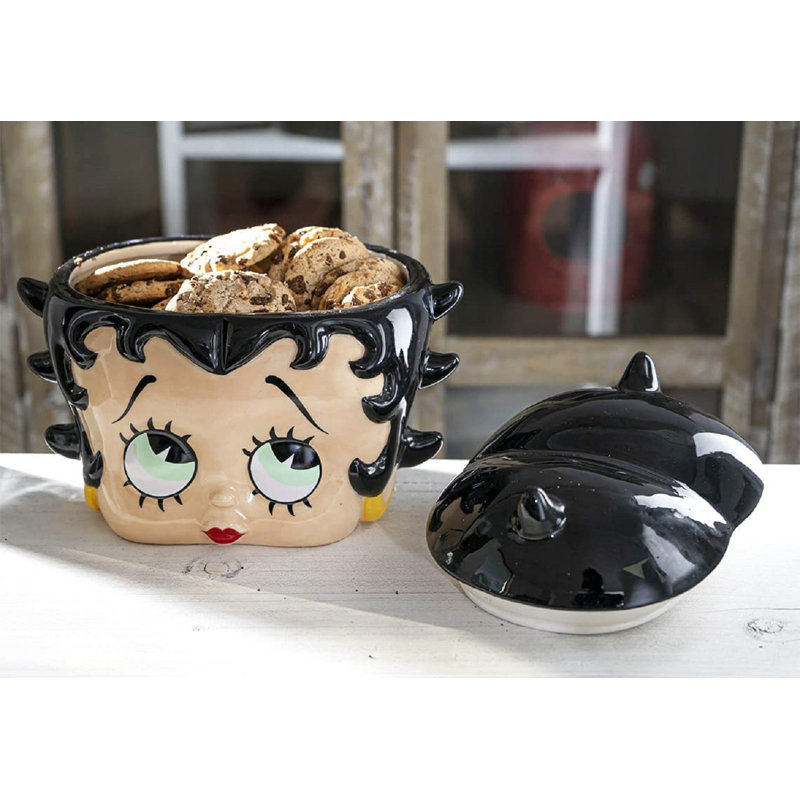 Ebros Gift Shy Betty Boop Head Ceramic Cookie Jar & Reviews | Wayfair